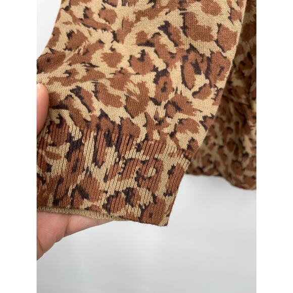 Marc By Marc Jacobs Womens Brown Animal Print Pull Over Top Shirt Small - Picture 5 of 12